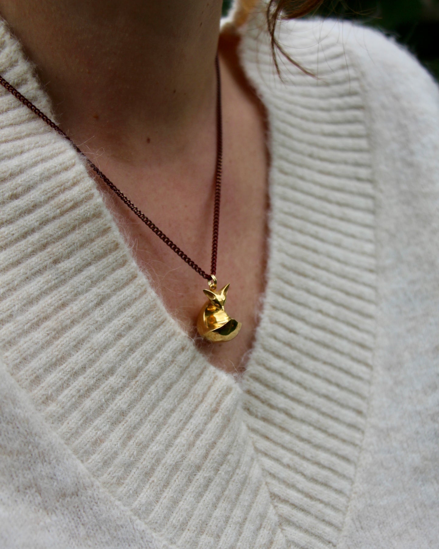 Fox Pendant Guardian Spirit of the Forest ~ Ciondolo Volpe Spirito guardiano del bosco