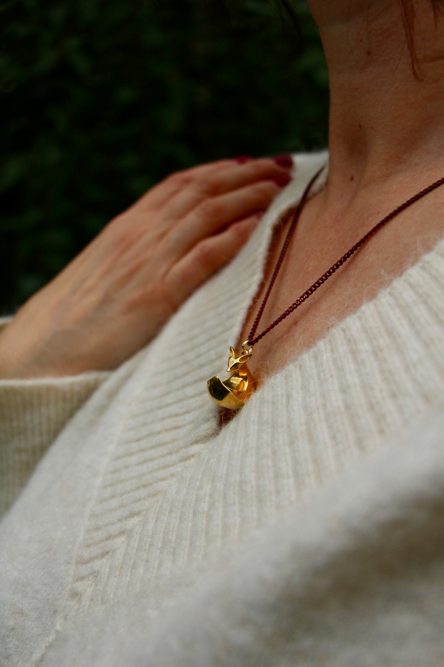 Fox Pendant Guardian Spirit of the Forest ~ Ciondolo Volpe Spirito guardiano del bosco