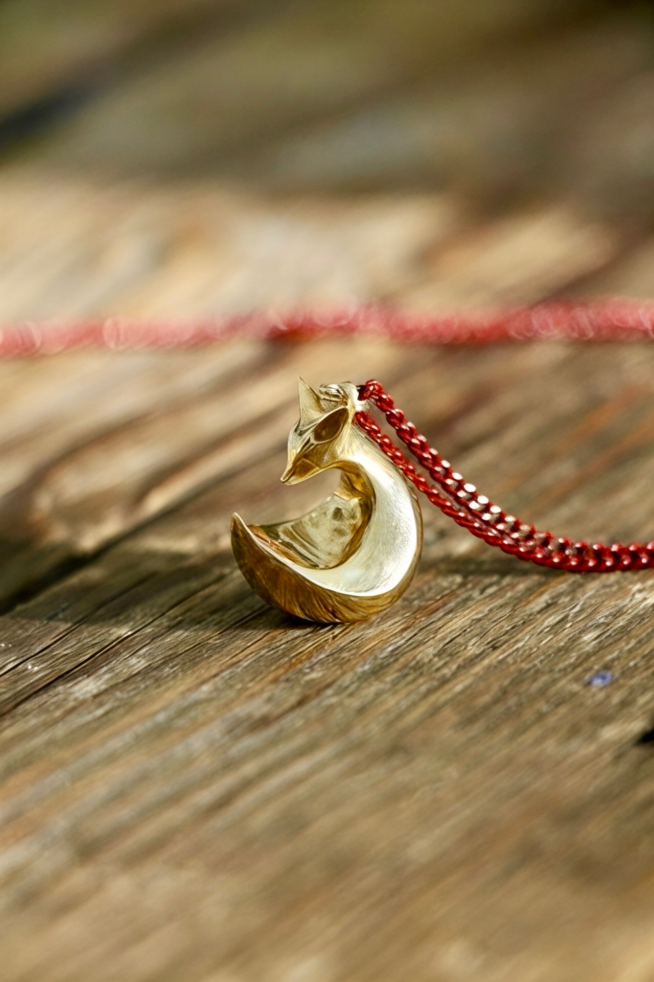 Fox Pendant Guardian Spirit of the Forest ~ Ciondolo Volpe Spirito guardiano del bosco