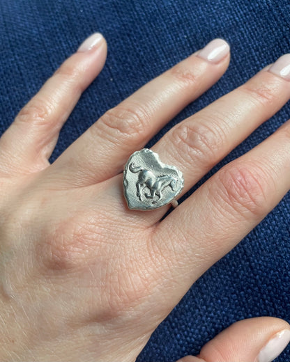 Midnight Horse & Wild Heart | The Spirit of Freedom ~ Anello Cuore e Cavallo | Lo Spirito della Libertà